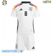 Camisa de time de futebol Alemanha Toni Kroos #8 Replicas 1º Equipamento Infantil Europeu 2024 Manga Curta (+ Calças curtas)
